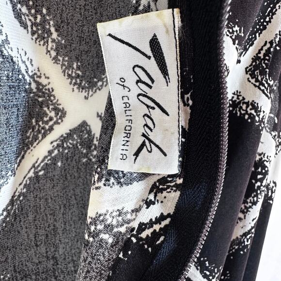 VINTAGE Tabak black white shift diamond design sleeveless - Picture 5 of 5